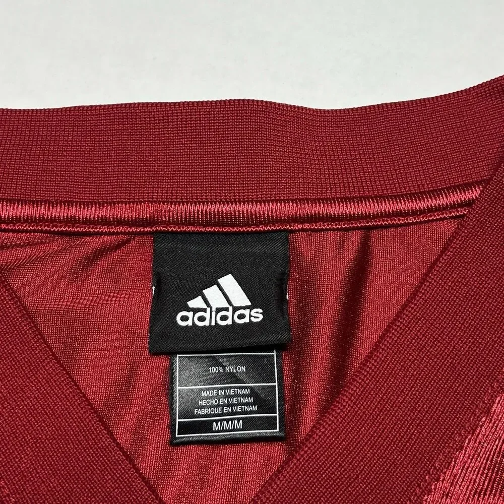 Nebraska Cornhuskers Jersey Mens Medium Red White NCAA Football Adidas #10